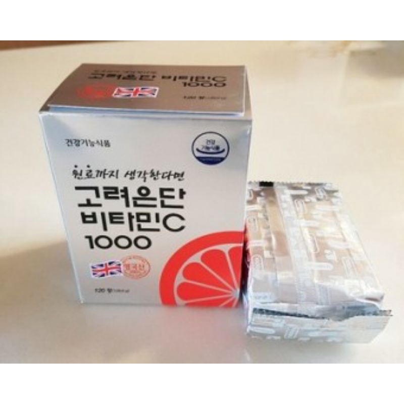 Viên Vitamin C Eundan Korea 120 viên trắng da mờ thâm