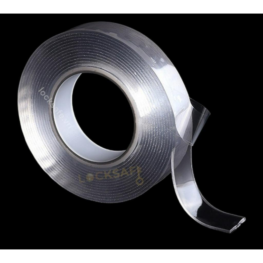 Băng Keo 2 Mặt Siêu Dính Trong Suốt Khổ 2cm, 25cm, 30cm Dài 2 Mét