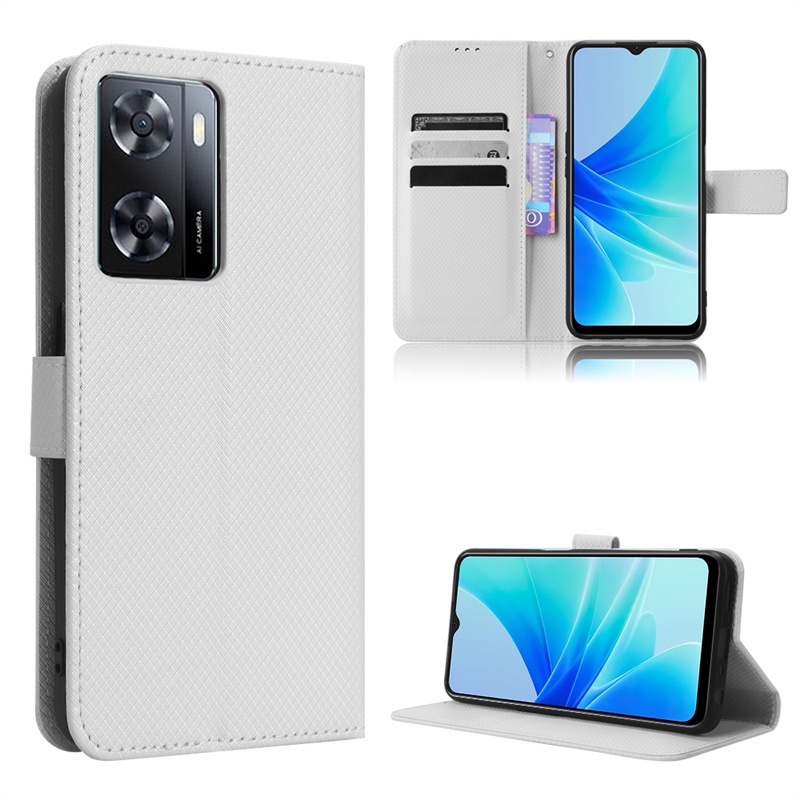 Ốp Điện Thoại Da PU Dạng Ví Đế Lật Có Ngăn Đựng Thẻ Cho OPPO A57 4G OPPO A57 4G