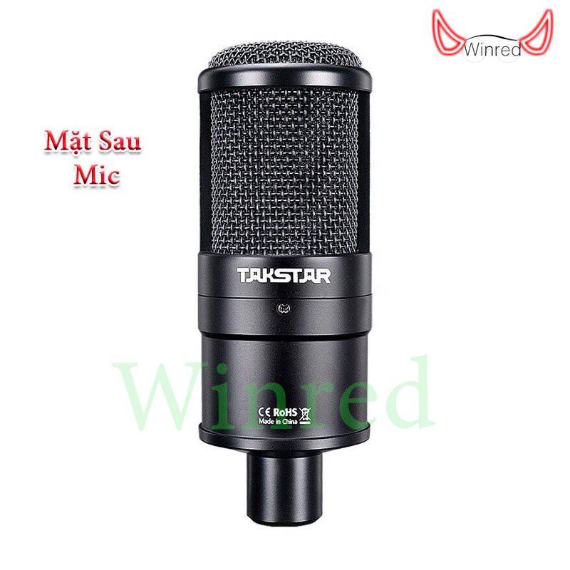 Mic thu âm takstar pc k220 phiên bản mới chính hãng chạy nguồn 48V hỗ trợ thu âm livestream và karaoke ♥️♥️