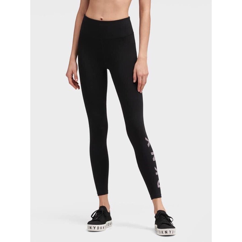 Quần Legging DKNY Dư Xịn Chữ Trắng & Chữ Xanh Size XS L ( Có Sẵn )