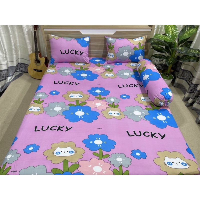 Bộ Drap thun Hàn Quốc 6 màu mẫu hoạt hình cho bé siêu cưng
