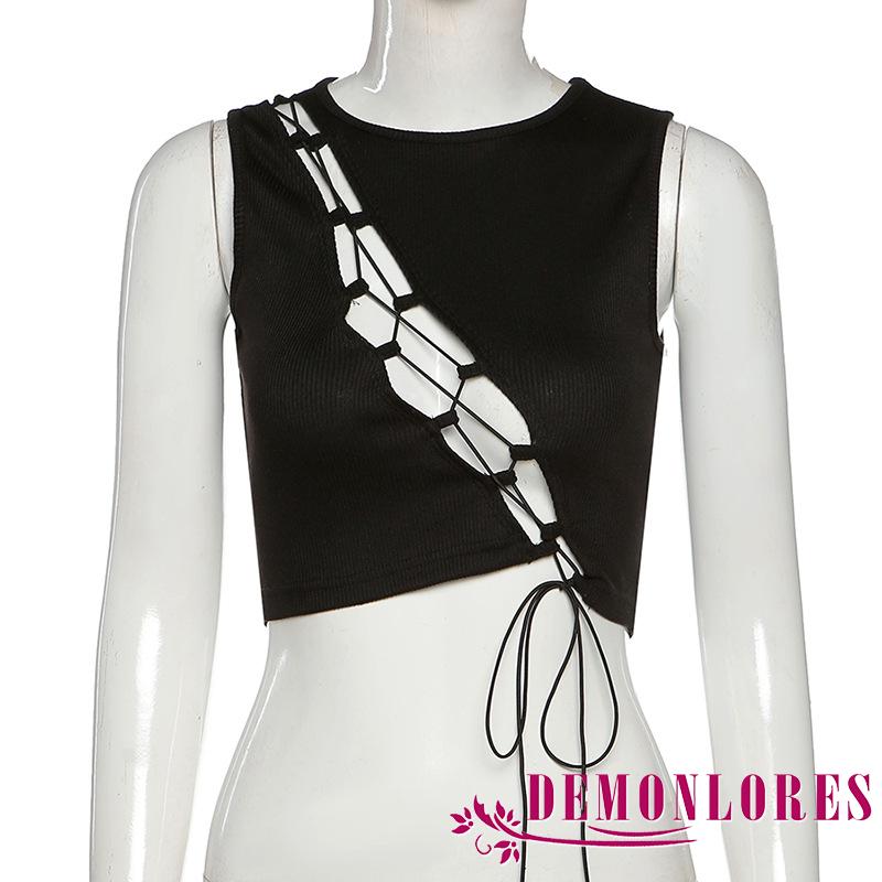 Áo Croptop Màu Trơn Thiết Kế Quyến Rũ Cho Nữ