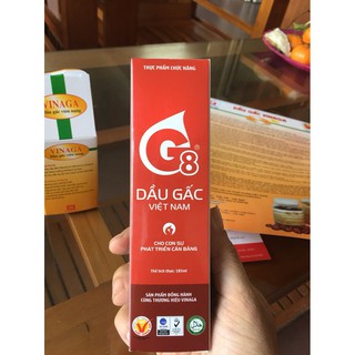 DẦU GẤC G8 CHO BÉ ĂN DẶM 185ml