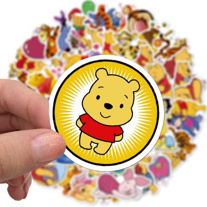 Sticker dán cao cấp Winnie the Pooh Cực COOL ms#193
