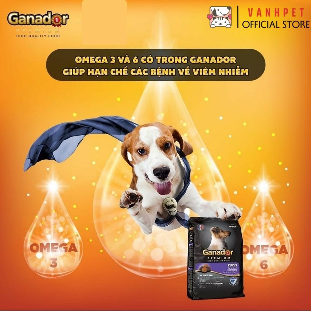 Thức ăn hạt Ganador 1,5kg cho chó dạng hạt gói cao cấp Fib's - Adult - Puppy - vanhpet