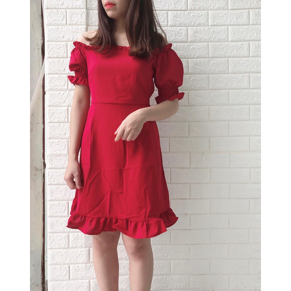 Váy trễ vai 4 màu | BigBuy360 - bigbuy360.vn