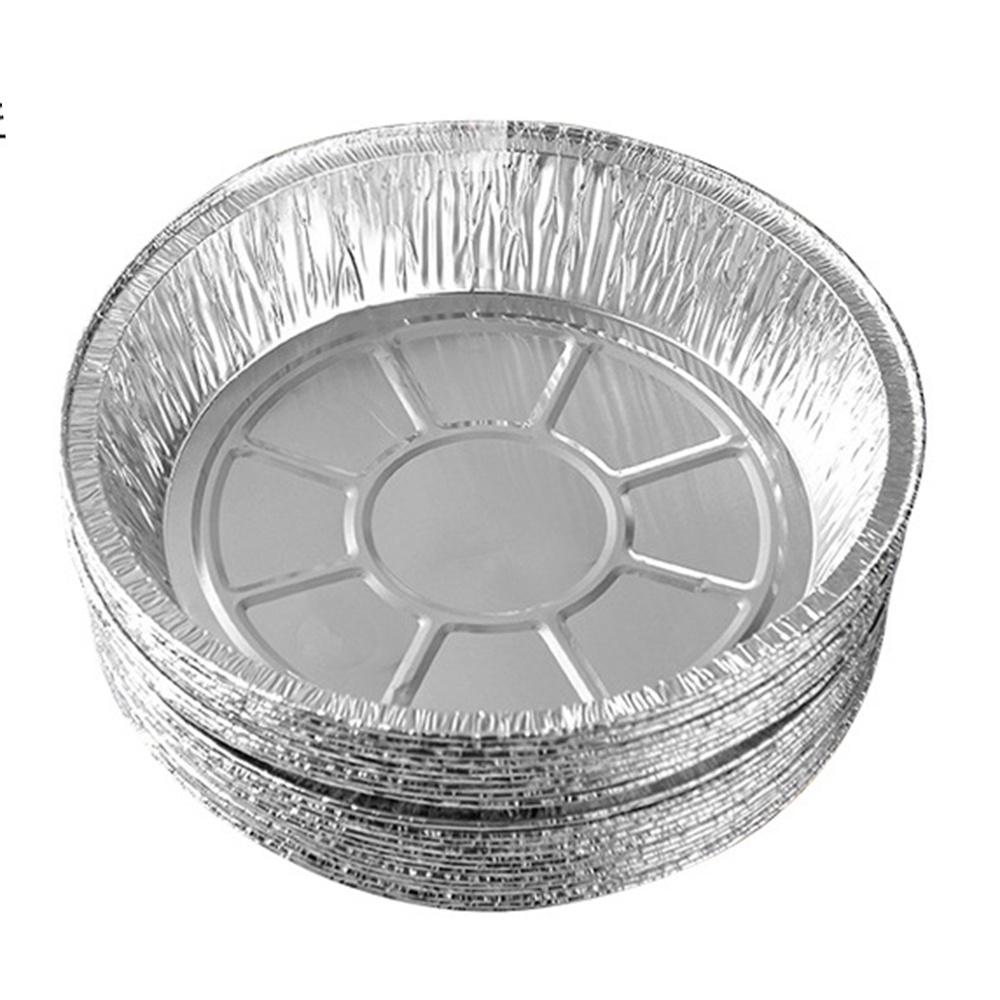 Set 10 khay giấy bạc tròn nướng bánh pizza dùng 1 lần 6/ 7/ 8 inch
