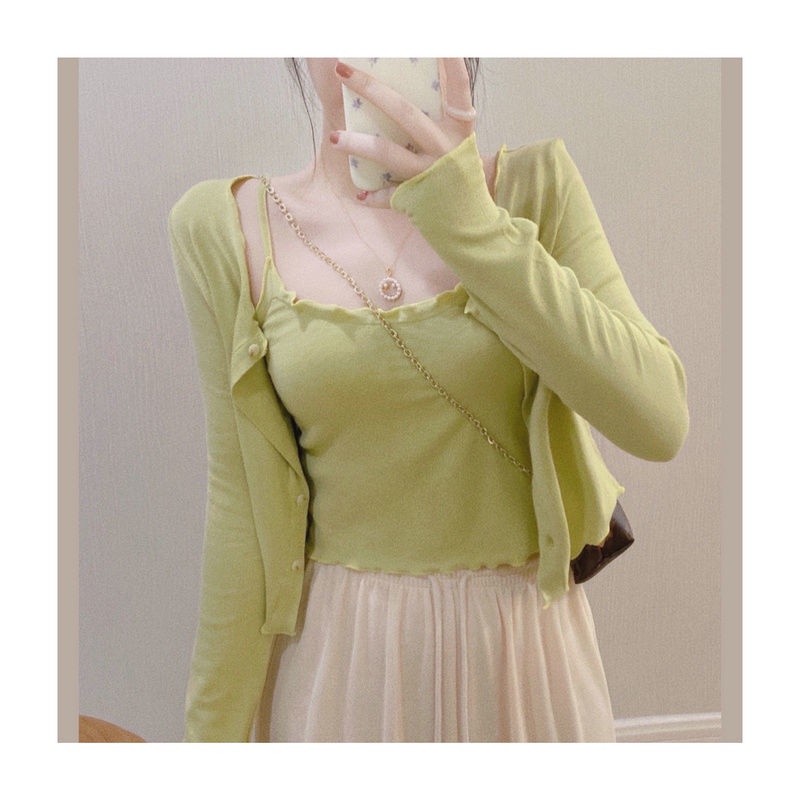 Áo Cardigan Mỏng Dài Tay Ôm Dáng Thời Trang Mùa Hè Dành Cho Nữ