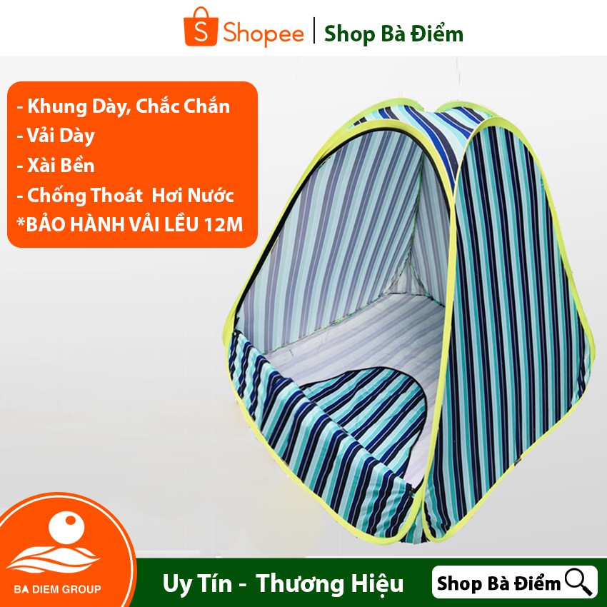 Lều Xông Hơi Giải Cảm, Liều Xông Hơi Sau Sinh - Khung Lớn Chắc Chắn - Shop Bà Điểm