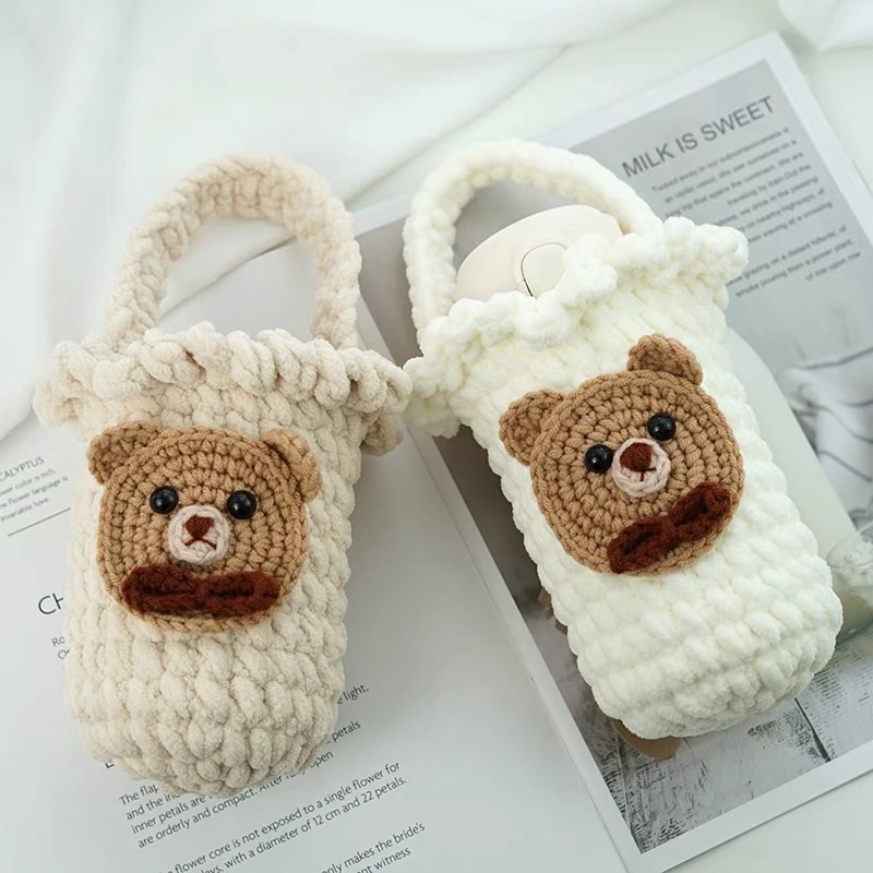 DIY - Gói Nguyên Liệu - Giỏ Đựng Bình Nước Dễ Thương Tự Làm