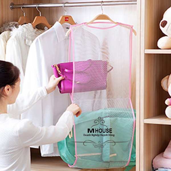 Túi lưới phơi quần áo,Giỏ phơi gối,Giàn phơi đồ,