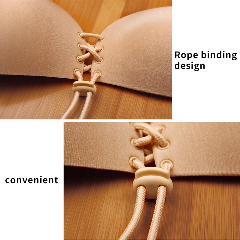 Áo ngực không dây Zxyouping bằng silicon thoải mái tiện dụng cho nữ