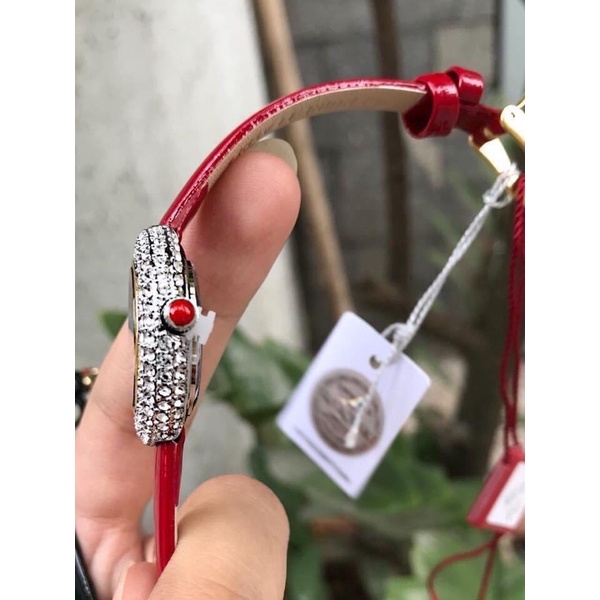 Đồng Hồ Nữ Burgi 195BU dây xanh tím than case 30mm