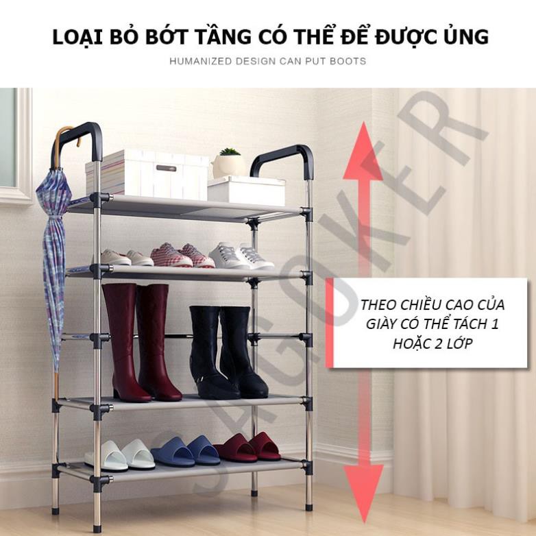 Kệ giày dép, giá giày dép Inox đa năng 3, 5, 7 tầng FITOTY, mã KED201