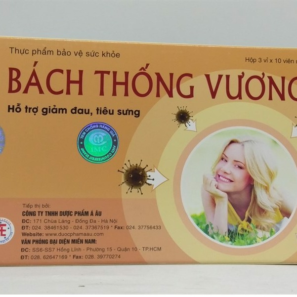 Bách Thống Vương – Hỗ trợ giảm đau đầu , đau xương khớp (Hộp 30 viên)