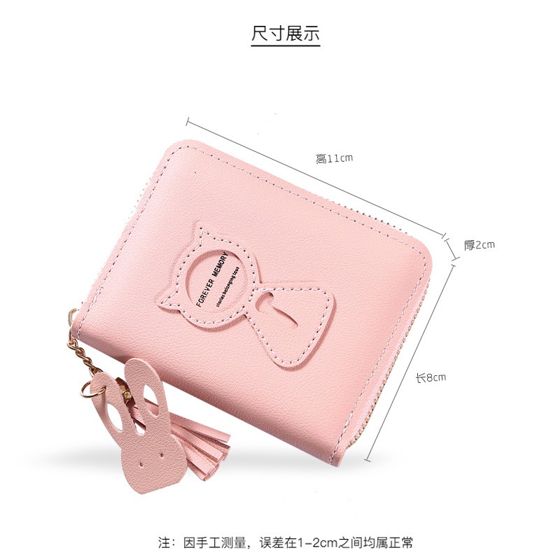 [Mã FAMAYWA2 giảm 10k đơn từ 50k] Ví nữ 💖 𝑭𝑹𝑬𝑬𝑺𝑯𝑰𝑷 💖 Ví cầm tay nữ ngắn mèo FY Mincloset V07233 | BigBuy360 - bigbuy360.vn