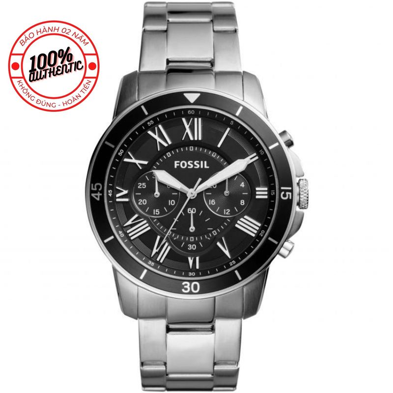 Đồng Hồ Nam Fossil FS5236 Chronograph Điểm Số La Mã Các Mốc Giờ 44mm