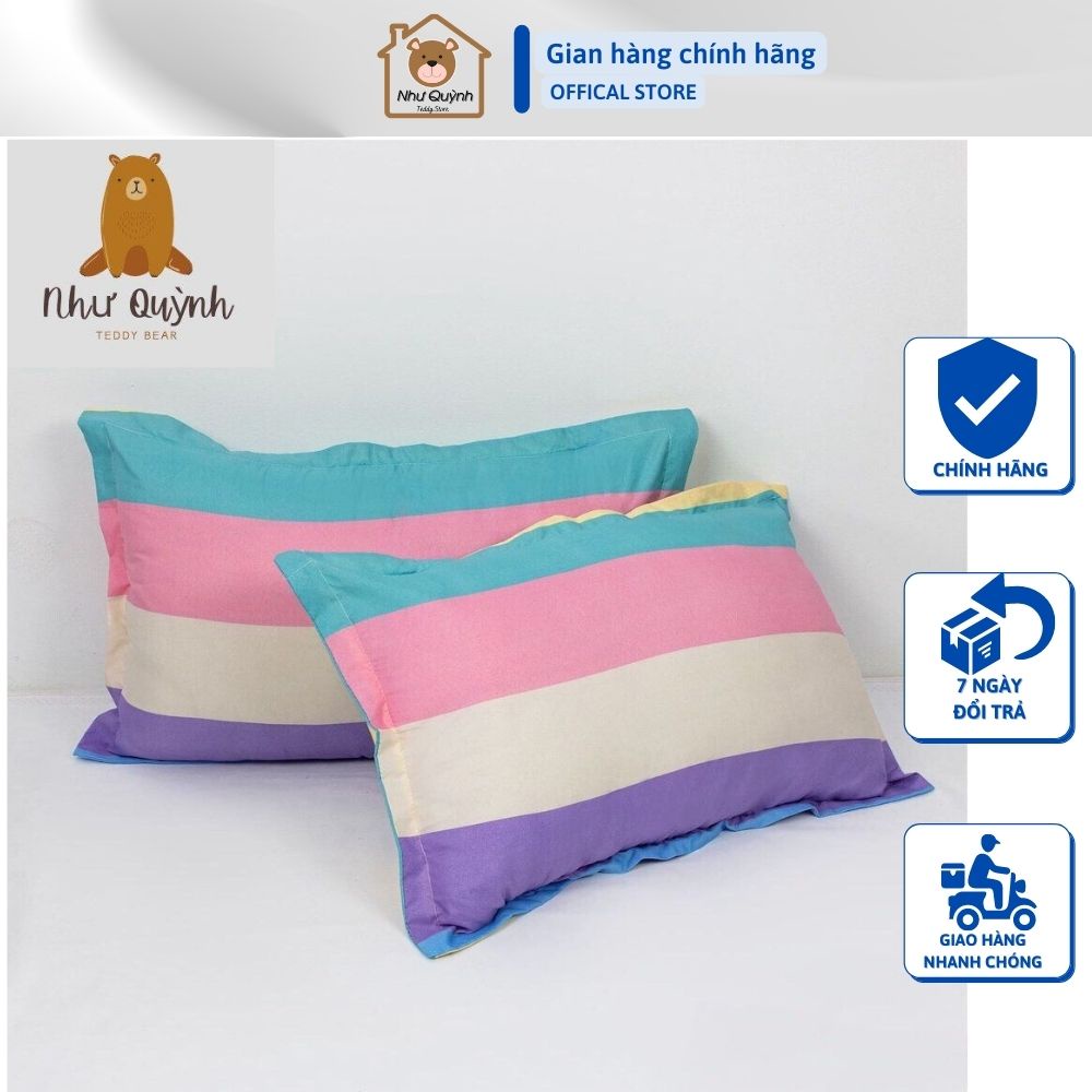 Vỏ gối đầu cotton poly họa tiết đẹp kích thước 45x65 (cm) | BigBuy360 - bigbuy360.vn