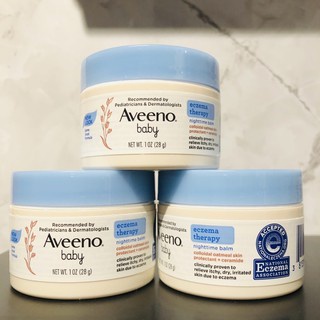 KEM GIẢM CHÀM LÁC AVEENO BABY ECZEMA THERAPY NIGHTTIME BALM 28G CHÍNH HÃNG - 9503