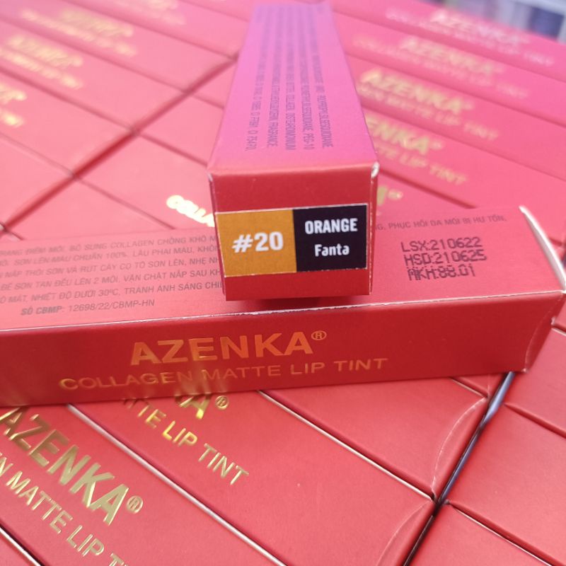 Son kem lì AZENKA Collagen Matte Lip Tin
