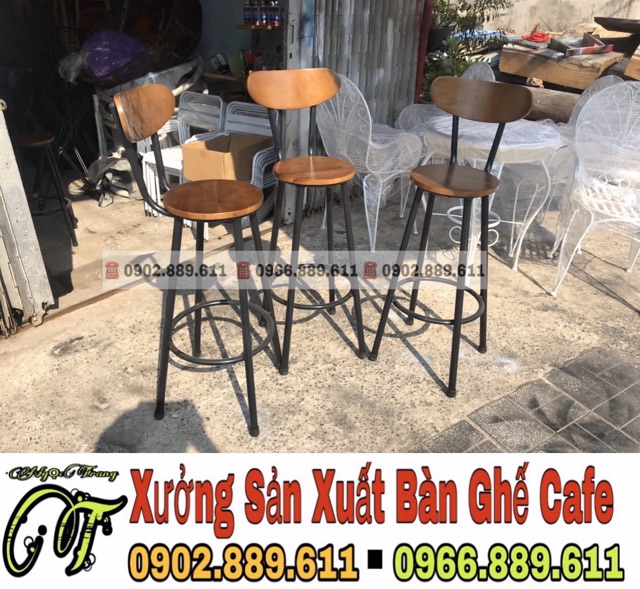 Bàn ghế sắt cafe thanh lý