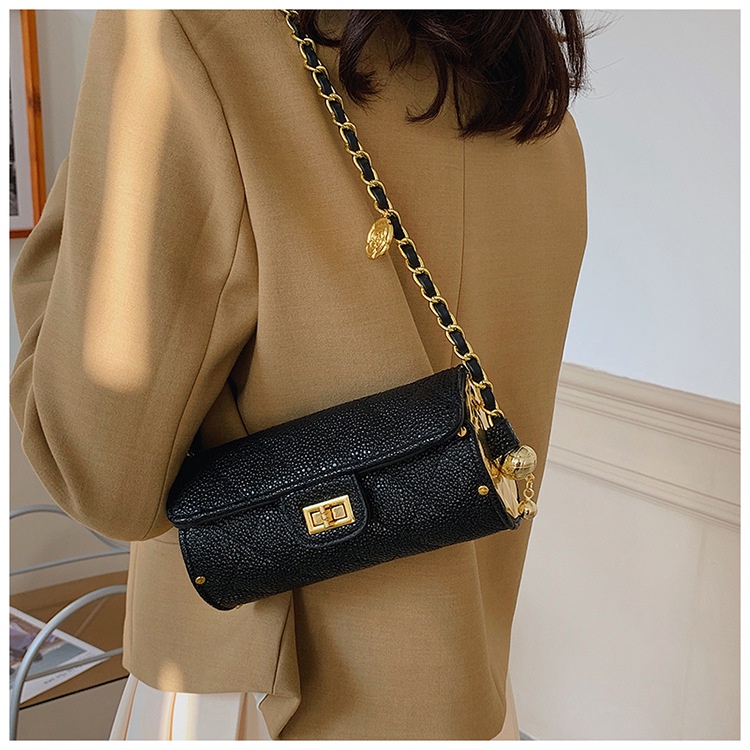 IELGY Túi Đeo Vai Hình Trụ Màu Sắc Thời Trang Cao Cấp Cho Nữ