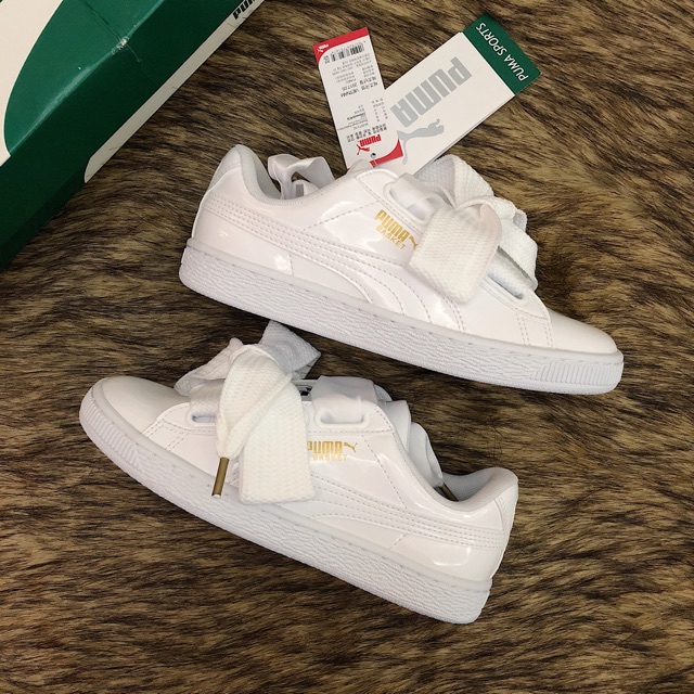 Giày Puma Basket Heart Trắng