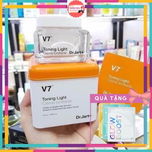 Kem V7 Toning Light Dr Jart Hàn Quốc, Mini Size 10ml, Full Size 50ml, Dưỡng Trắng Hồng Bật Tone [CHÍNH - HÃNG]