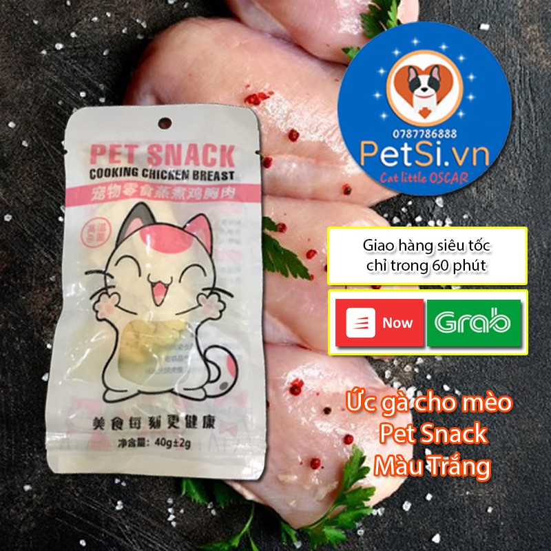 (Sỉ LH)Ức Gà Hấp Cho Chó Mèo Masti 40g Thơm Ngon - Thức Ăn Raw Snack Cho Chó Mèo Masti Cao Cấp