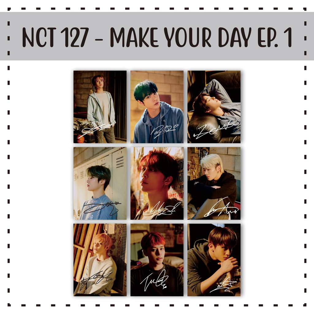 Polaroid Thẻ Hình Nhóm Nhạc Kpop Nct Make Your Day & Nonstop