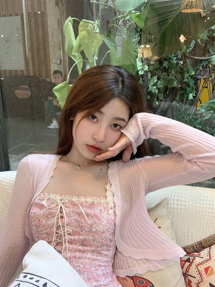 Áo cardigan SUXI dệt kim tay dài thời trang thanh lịch