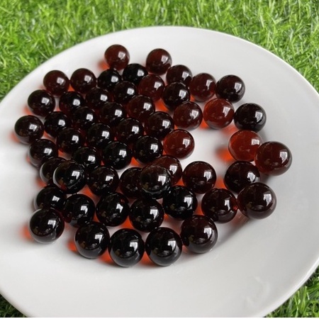 Bi ve mầu cánh dán, bi thuỷ tinh 16mm 10 viên