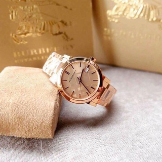 Đồng hồ nữ burberry rose gold-tone bu9039