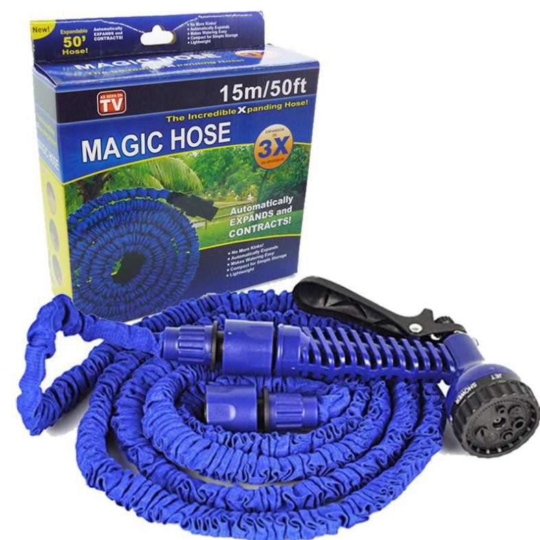 🔏Hàng Loại 1🔏 Vòi Rửa Xe, Tưới Cây, Vòi Xịt Rửa Thông Minh Giãn Nở Magic Hose Giãn Nở 15/30M