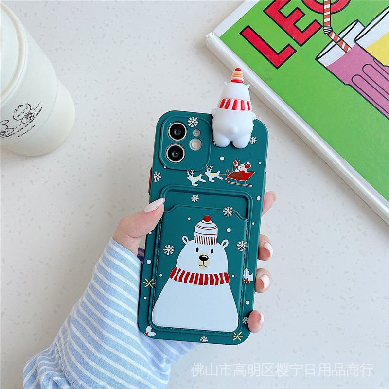 Ốp lưng Giáng Sinh nhiều mẫu mã cho điện thoại iPhone11 xr/x 8plus 12promax