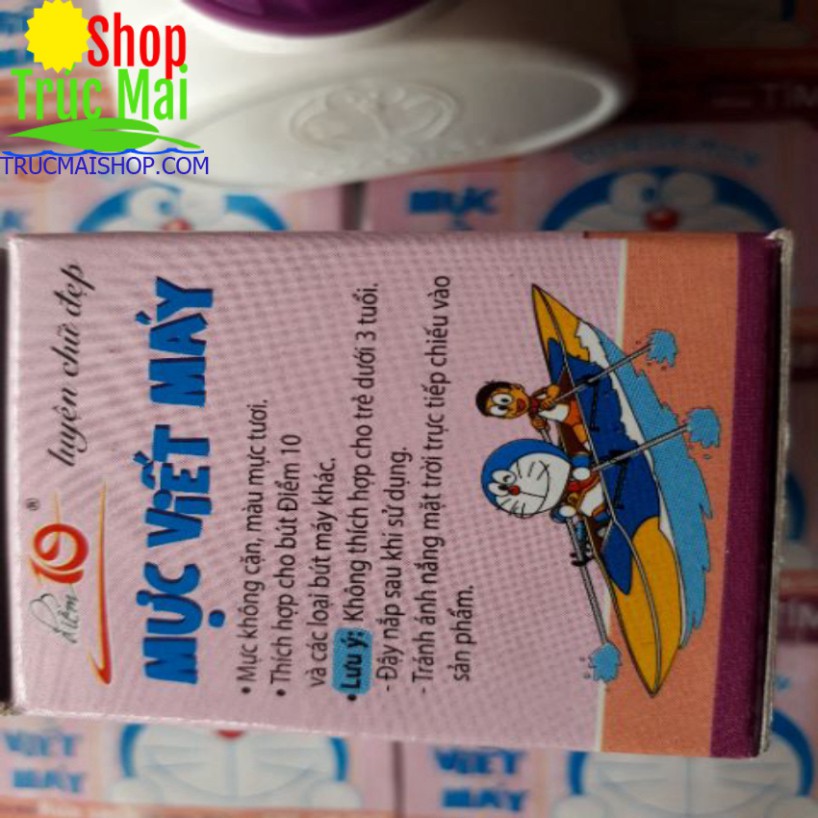 Mực tím luyện chữ đẹp lốc 8 lọ 40ml ( màu Tím Mồng Tơi