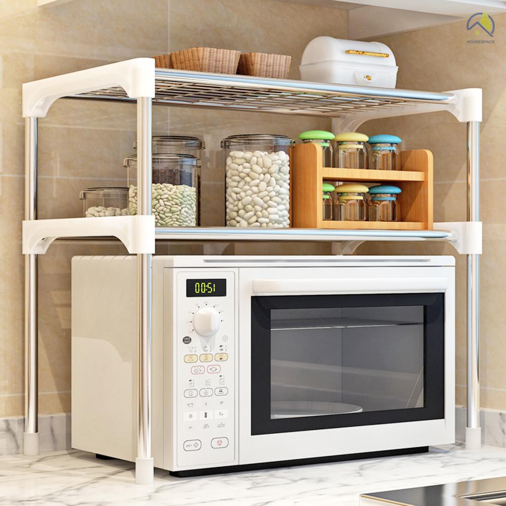 ● 3-Tier Multi-functional Kitchen Storage Shelf Rack Microwave Oven Shelving Unit