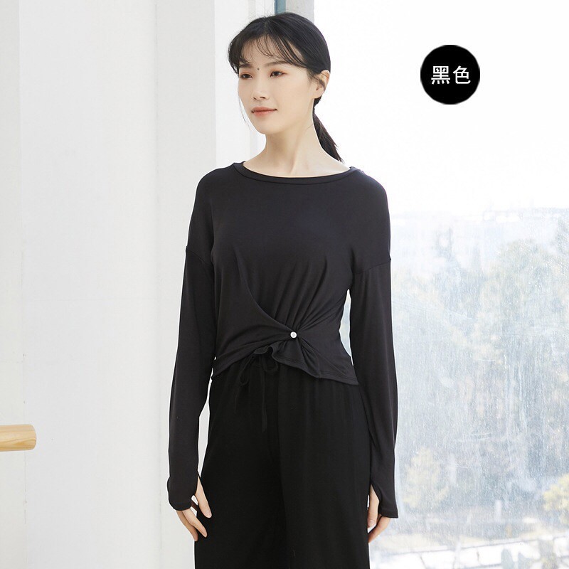 Áo tập múa croptop cài khuy A117 | BigBuy360 - bigbuy360.vn