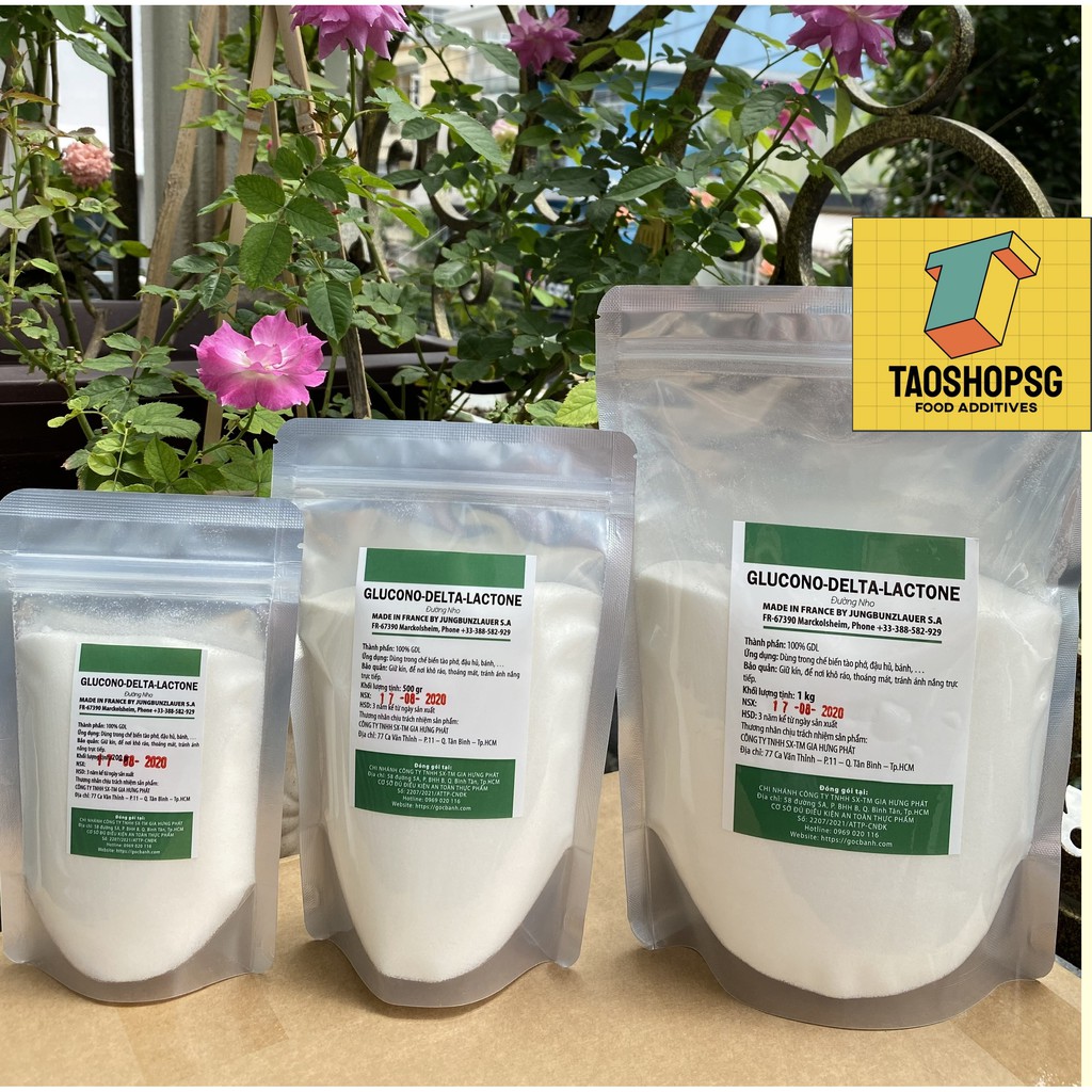 Đường nho Pháp 100gr đóng gói theo Tiêu chuẩn An toàn Thực phẩm, làm tàu hủ, tào phớ không thạch cao.