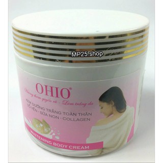 Kem dưỡng trắng da toàn thân OHIO -Tổ yến - Sữa non - Collagen 300g