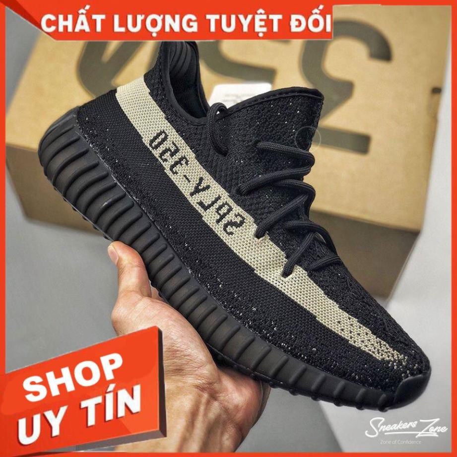 TSW -  (FREE SHIP + HỘP + QUÀ) Video Giày thể thao nam nữ YEEZY BOOST 350 V2 black Oreo đen vạch kem siêu đẹp cho nam và