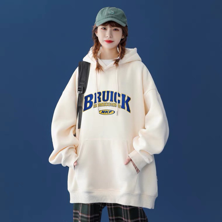 Áo hoodie nữ form rộng, Áo hoodie nữ form rộng nỉ dày có mũ unisex mặc nhà đi chơi đi học thời trang hàn quốc