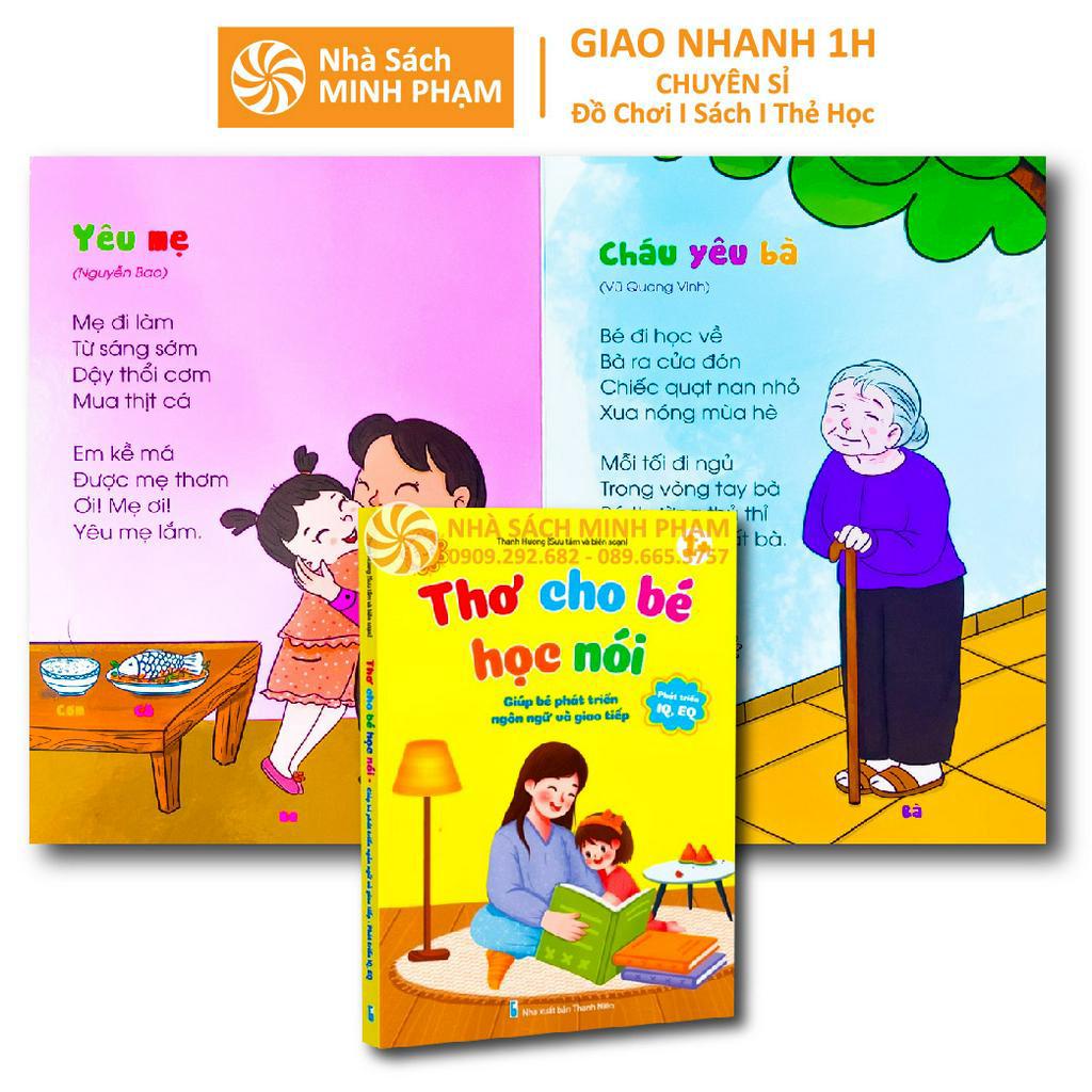 Sách - Bộ 2c Truyện Và Thơ Học Nói Phát Triển IQ, EQ Cho Bé 0-7 Tuổi