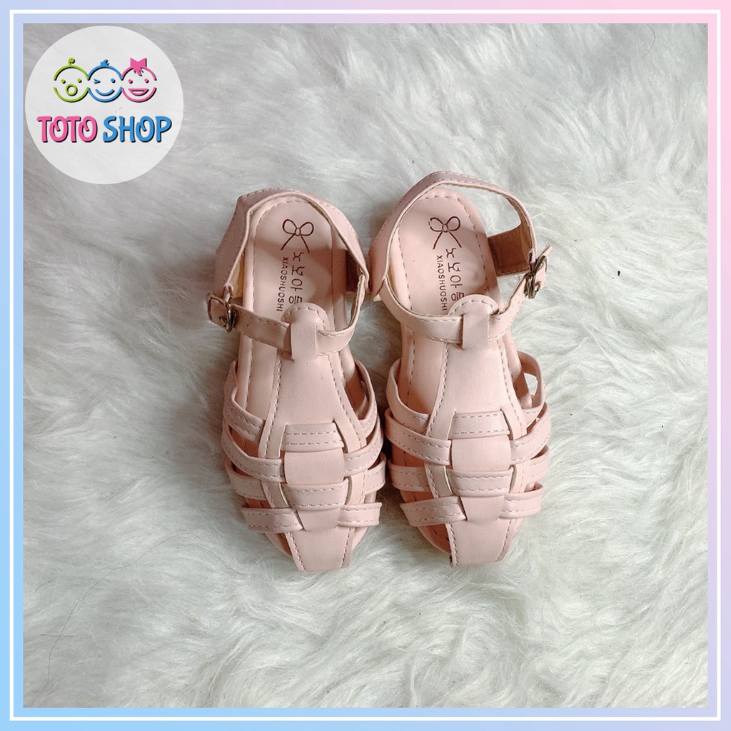 Dép quai hậu giày búp bê đính nơ cho bé gái từ 3 đến 6 tuổi