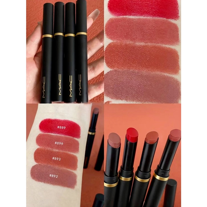 Son Môi MAC 2g Màu Đen Thiết Kế Ống Nhỏ Gọn