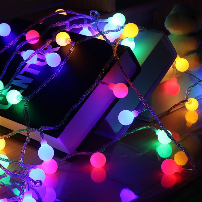 ⚡GIAO HỎA TỐC⚡ Dây Led Bi Tuyết trang trí Noel gần10m mét đủ màu.