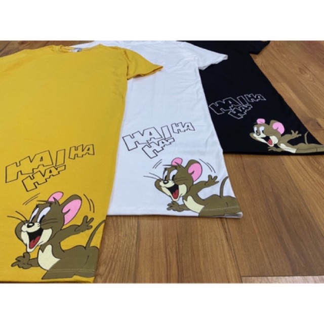 Váy suông in hình chuột jerry ha ha chất cotton cá tính | BigBuy360 - bigbuy360.vn