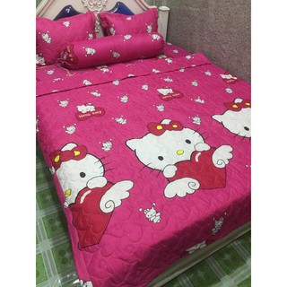 Xả Kho Bộ ga gối poly kitty ôm tim