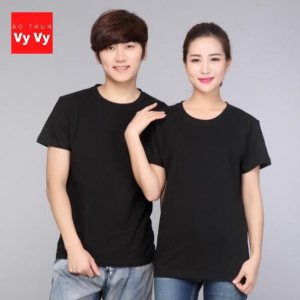 ÁO THUN TRƠN Màu Đen SX - 3XL